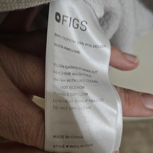 Figs Light Gray Hoodie - Picture 4 of 7